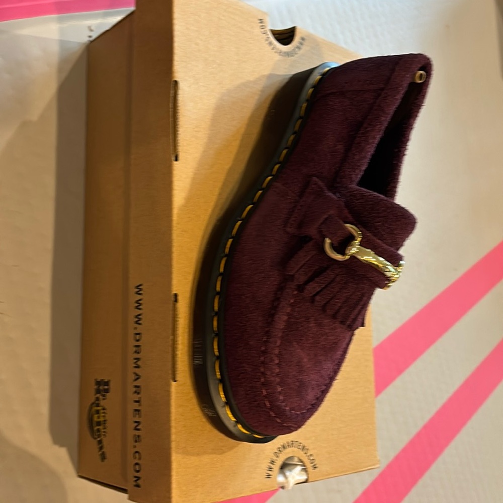 Brand new Dr Martens Snaffle Loafer Plum Suede 8